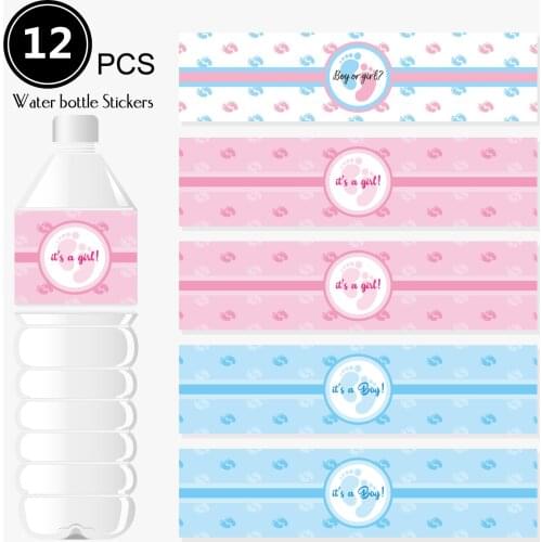 Baby Shower Party Water Bottle Stickers It Is A Boy/Girl Boy Or Girl Gender Reveal Party Decoration Supply
