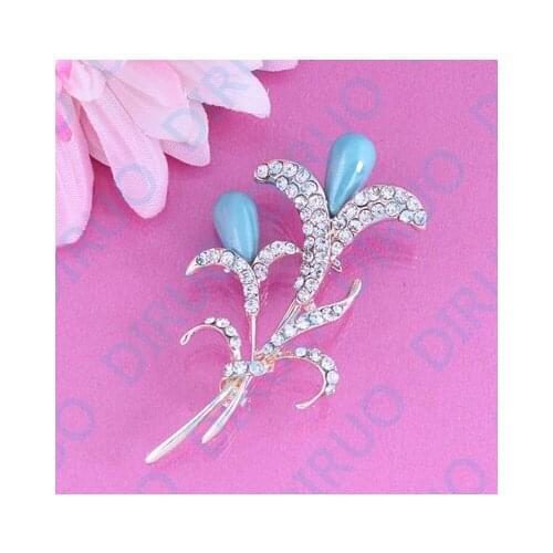 New Arrival Rhinestone Pearl Brooch Women Costume Accessories Nickel Free Fashion Jewelry