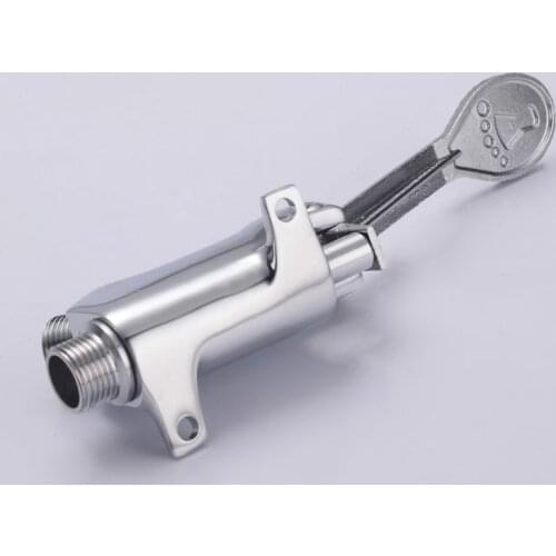 Foot Pedal Control Valve Faucet Kitchen Sink Water Tap Vertical Basin Switch