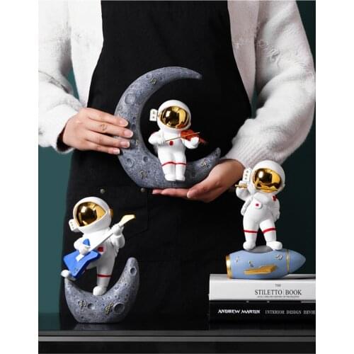 About 20CM Creative Band Series Astronaut Decoration Office Desktop Boys Gift Childrens Room Living Room Decoration Spaceman