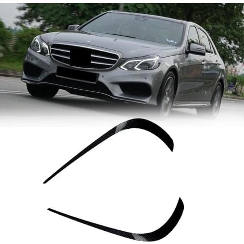 Front Bumper Splitter Spoiler Fog Light Canard for Mercedes-Benz E-Class W212 Facelift 2013-2015