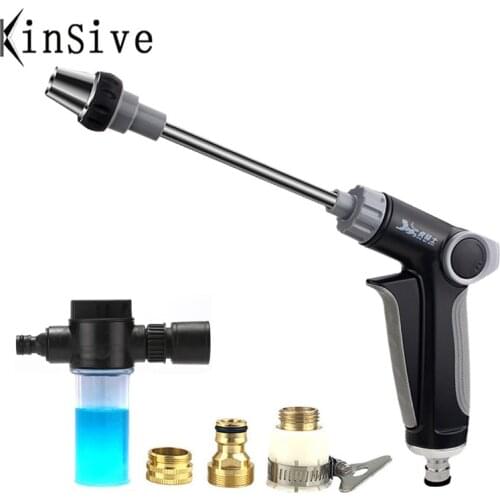 Dropshipping Water Guns Spray Gun Garden Hose Nozzle Lawn Sprinkler Watering Water Jet Car Wash High Pressure Power Washer Tool