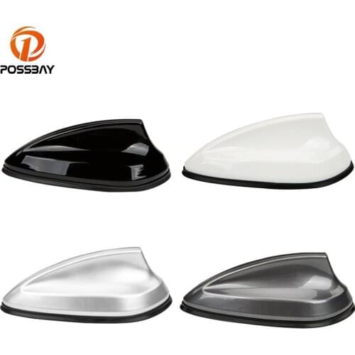 POSSBAY Car Shark Fin Antenna Roof Decorative Aerials FM/AM Signal Protective Accessories Universal Aerials Car Styling for BMW