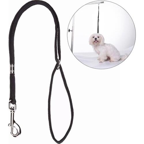 Adjustable Pet Noose Loop For Table Arm Bath Durable Dog Leash Nylon Pet Loop Lock Clip Rope Harness Dogs Dog Restraint Rope