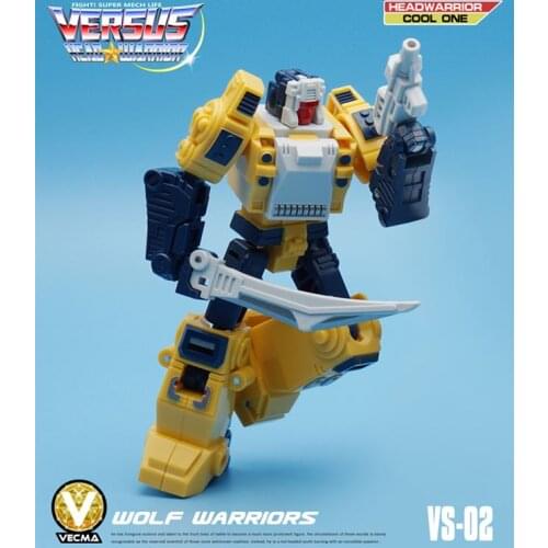 MFT Transformation G1 Robot Weirdwolf VS-02 VS02 Headmasters HEAD WERRIOR Pocket War Series Wolf Mode Action Figure Kids Toys