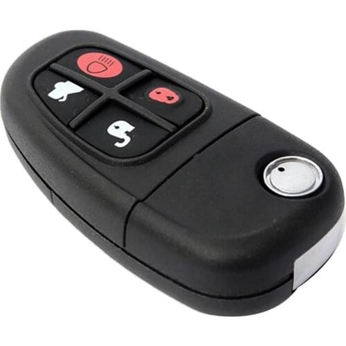 4 Buttons 433MHz Folding Remote Key Fob Uncut Blade for Juguar XJ XJR X S Type