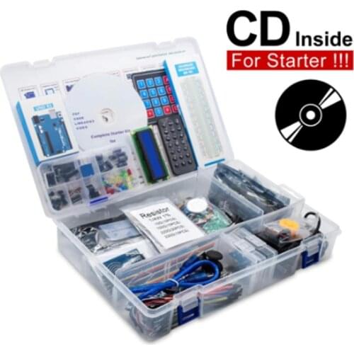 Starter Kit For Arduino UNO R3 Upgraded Version Learning Suite Retail Box R3 Starter Kit RFID Sensor For Arduino 1602 LCD Wire