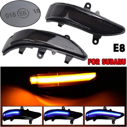 2Pcs LED Dynamic Turn Signal Light For Subaru Forester Tribeca Side Mirror Blinker Indicator For Subaru Outback Legacy Impreza