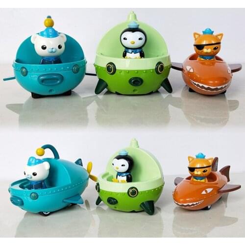 HOT Octonauts Submarine Boat Ship Model With Captain Barnacles Kwazii Shellington Figures Xmas Gift