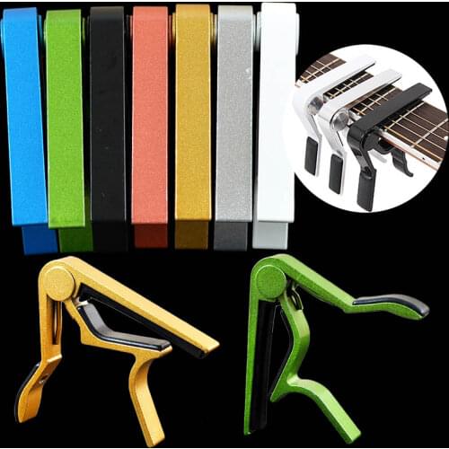 High-Quality Aluminium Alloy Universal Capo Guitar Accessories Quick Change Clamp Key Acoustic Classic Guitar Capo for Parts