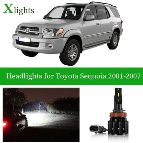 Xlights For Toyota Sequoia 2001 2002 2003 2004 2005 2006 2007 Led Headlight Bulb Low High Beam Lamp Car Headlamp Auto Light 12V
