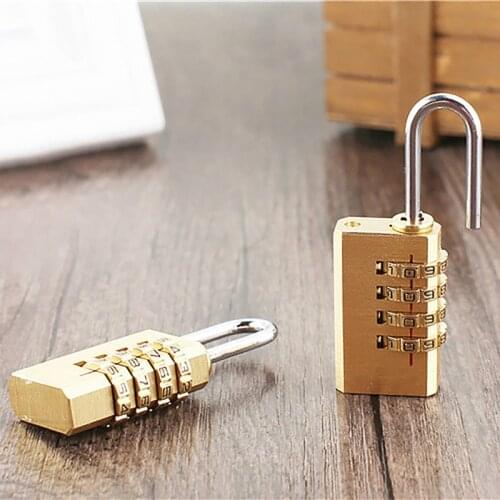 1 Pcs Password Locks Copper Cipher Lock Bags Secret Code Gym Dedicated Travel Outdoor Tent Cabinet Drawer Metal Padlock High