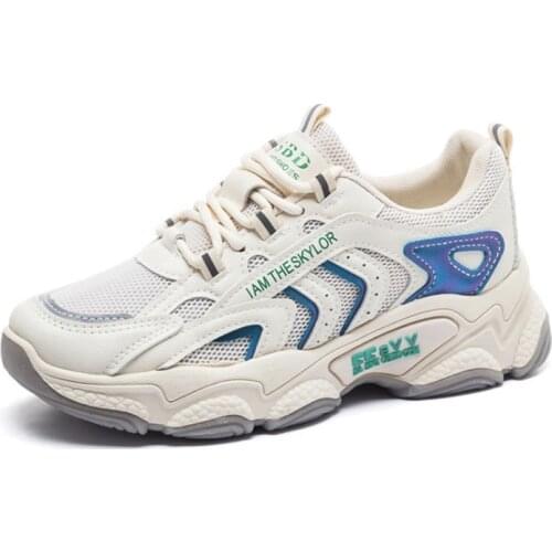Women Shoes 2021 Spring Women Sneakers Fashion Shoes Woman Breathable Mesh Shoes Flats Platform Summer Women Casual Shoes