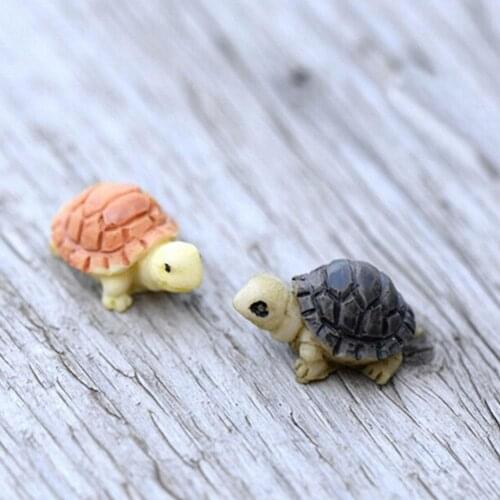 1pc Miniature Crafts Turtle Ornaments Crafts For Fairy Terrarium Decoration Decoration Landscape Diy Micro Doll House Garde W2Q5