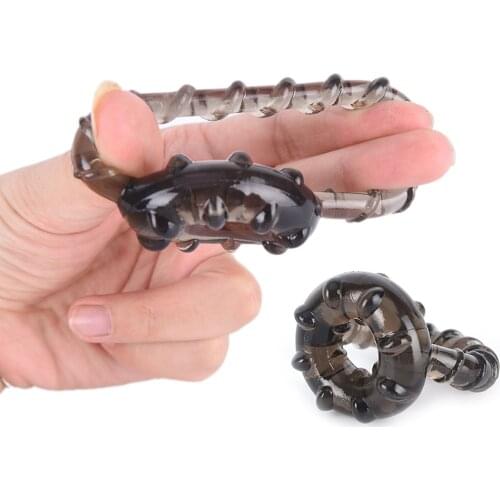 1Pcs Dual Cock Ring Soft Silicone Time Delay Erection Cock Ring for Men Sexy Rings s