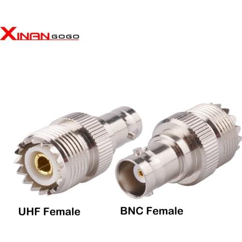 1PCS RF Coaxial Connector UHF Female to BNC Female Head Adapter
