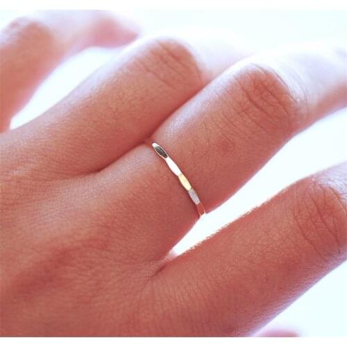 14K Gold Filled Knuckle Rings Boho Jewelry Anillos Mujer Bague Femme Minimalism Anelli Donna Aneis Hammered Ring For Women