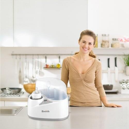 Bimirth Baby Bottle Warmer 4 in 1 Digital Bebe Food Heater Bottle Steam Sterilizer Pacifier Baby Accessories Storage Organizer