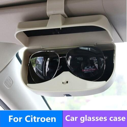 Car Sunglasses Holder Glasses Case Cage Storage Box For Citroen Grand C4 Picasso C4 Aircross C Elysee DS3 C5 C3 C2 C4 C6 C8 DS4