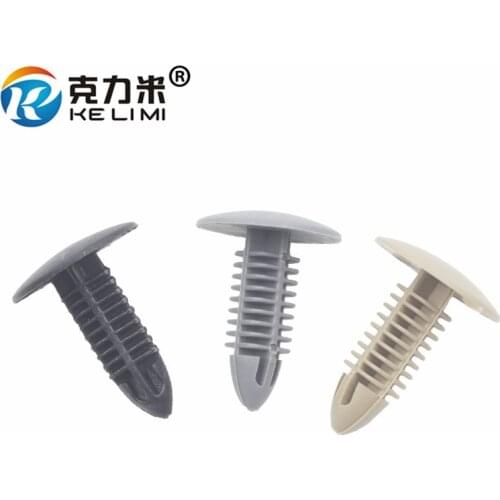 KE LI MI 50Pcs Auto Car Trunk Cover Shield Plastic Rivet Retainer Push in 6x6.7mm Hole Retaining Clip Fastener Trim Panel