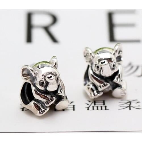 Free Shipping Authentic 925 Sterling Silver Lucky Elephant Charm Fit Original European Bracelet For Women DIY Jewelry S925 Beads