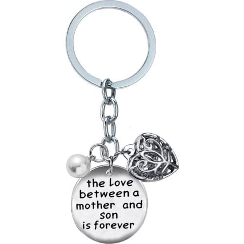 The Love Between Mother And Son Love Keychain Gifts For Mom Keychain Mothers Day Gift For Mother Birthday Keyring Jewelry