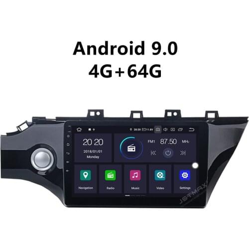 JSTMAX 10.2'' Android 9.0 4G + 64G ISP Screen Car DVD Radio Stereo Player For Kia K2 Rio 2017 2018 Radio