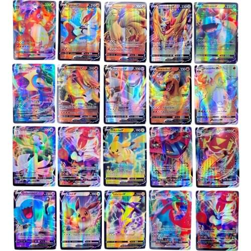 Pokemon Card English French Version Shining TAKARA TOMY 200GX 100TAG TEAM VMAX Cards Game Battle Carte Trading Children Toy