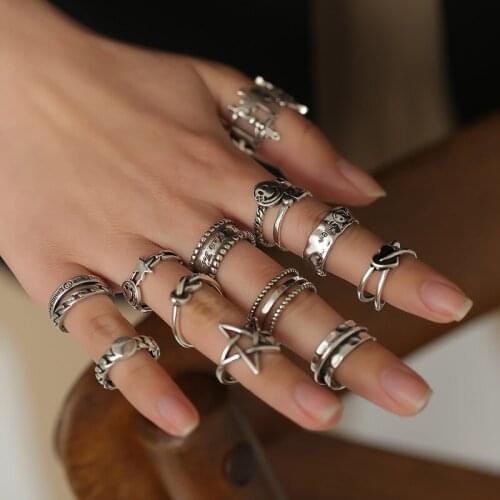 Rings for Women кольца 2021 тренд Anillos Mujer Bague Femme Vintage Open Rings Fashion Jewelry