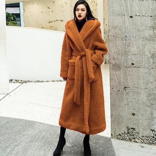 LSHITT Women's Jackets With Fur