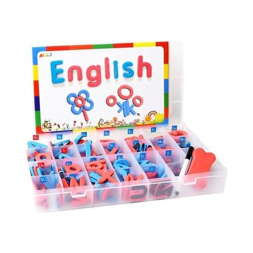 Magnetic Foam Letters Classroom Alphabets Set with Magnet Board for Kids ABC Spelling and Learning Toys for Children Gift