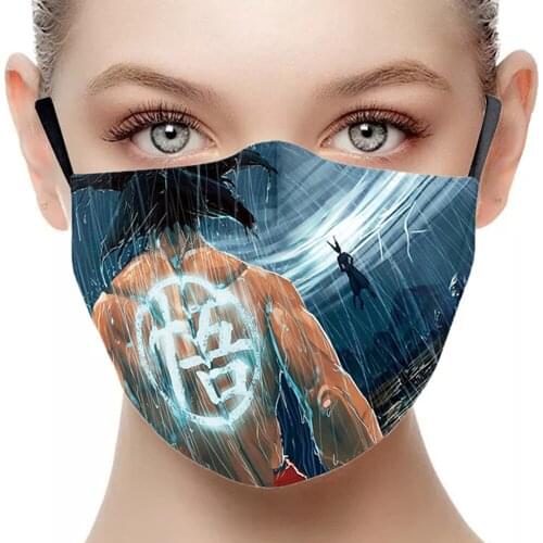 Hot Japanese Style Anime Halloween Masks Masque Spoof Funny Men Women Unisex Face-Protection Sports Breathable Adult Party Mask