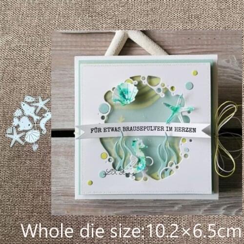 XLDesign Craft Metal stencil mold Cutting Dies Marine life decoration scrapbook die cuts Album Paper Card Craft Embossing