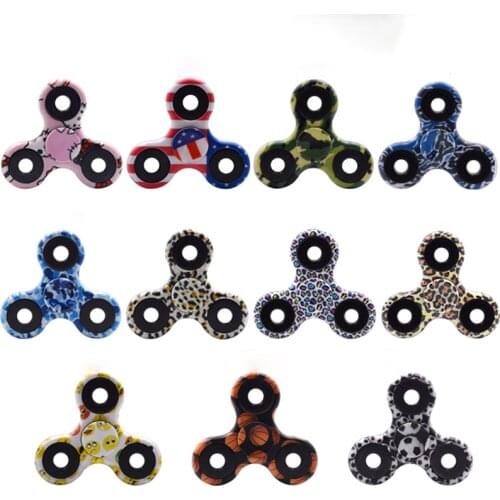 Multi Colors Fidget Spinner Hand Spinner Toys Plastic EDC Tri-Spinner For Autism ADHD Anxiety Stress Relief Focus Spinner Toys