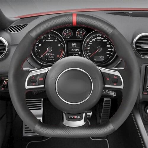 DIY Anti-Slip Wear-Resistant Steering Wheel Cover For Audi TT RS (8J) 2009-2014 RS3 (8P) Sportback 11-13 Car Interior Decoration