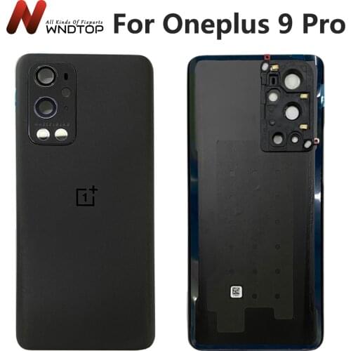 Original For OnePlus 9 Pro Back Cover Door Rear Glass For 1+9 Pro Battery Cover Housing Case with Camera Lens