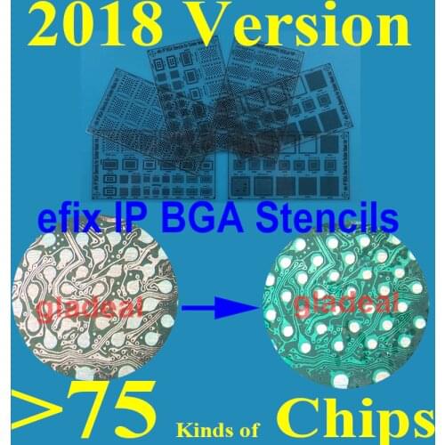 Efix IP BGA Soldering Mask Ink Stencils Tool Ket for Fix Repair iPhone iPad NAND A11 A10 A9 A8 IC Chip Reballing Board Flux Oil