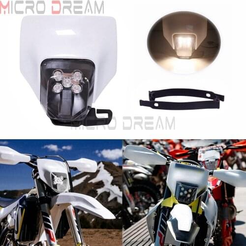 2017-2019 12V LED Headlight Enduro MX Dual Sport Front Lighting for FE TE 150 250 300 350 450 501 250i 300i Supermoto Head Light
