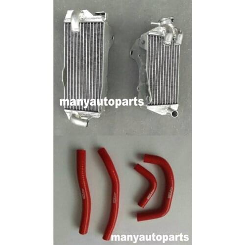 Fit For Honda CRF450R CRF 450 R 4-Stroke 2017 2018 17 18 aluminum radiator + silicone hose RED