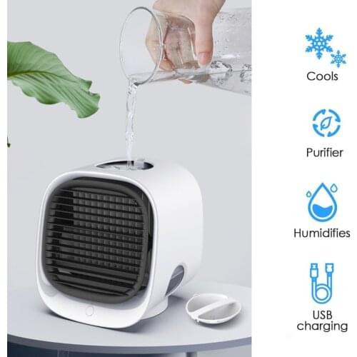 Premium Mini Air Container Desktop Cooler Humidifier USB Cool Water Filter