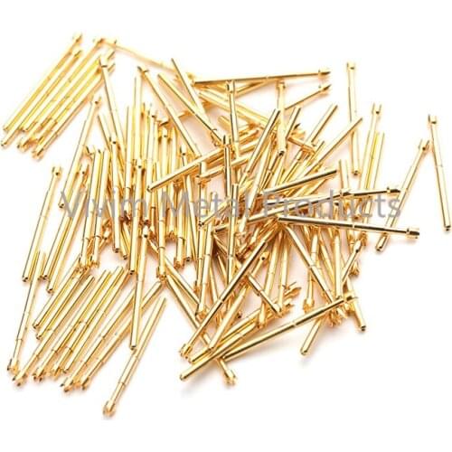 PA75-Q2 Spring Test Probe Durable Metal Brass Test Probe Spring Pin Length 16.5mm Convenient Home Lnspection Tool 100 / PCS