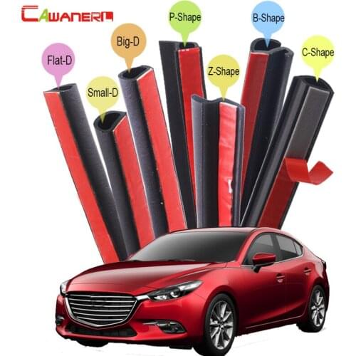 Cawanerl Car Hood Door Trunk Rubber Sealing Seal Strip Kit Weatherstrip Seal Edge Trim Noise Control For Mazda 2 323 3 626