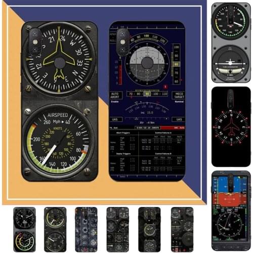 Aviation Aeroplane Helicopter cockpit Instrument Phone Case for Redmi Note 8 7 9 4 6 pro max T X 5A 3 10 lite pro