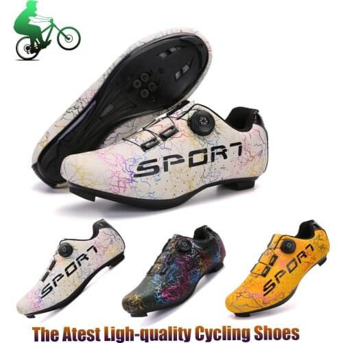 Ultralight Cycling Shoes Mens Outdoor Sports Mountain Bike Sports Shoes SPD Racing Shoes Self-locking Road Bike Cycling Shoes