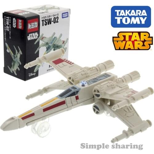 Takara Tomy Tomica TSW 02 Disney Star Wars Dameron X Wing Starfighter DieCast Hot Pop Plane Toy Model Funny Kids Doll Collection