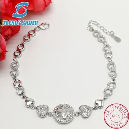 Trendy Silver Fashion Bracelets
