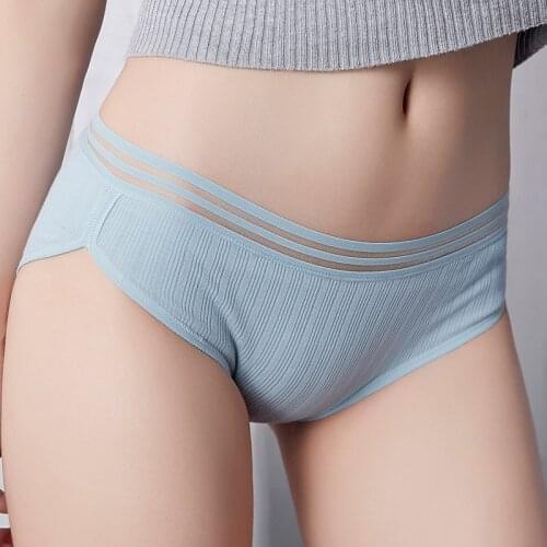 Japanese Sexy Large Size Panties for Women Underwear Ladies Sexy Big Size Briefs Plus Size Thread Cotton Panties Female 3Pcs/set