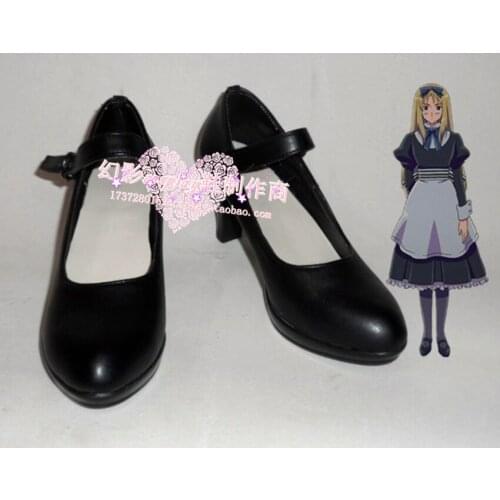 Axis Powers Hetalia Natasha Black Cosplay Shoes H016