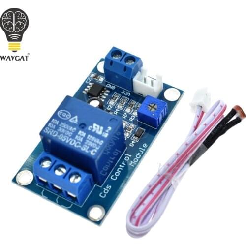 WAVGAT 5V 12V Light Control Switch Photoresistor Relay Module Detection Sensor 10A brightness Automatic Control Module XH-M131
