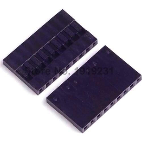 100PCS 2.54mm 9Pin 9P Dupont Connector Dupont Plastic Shell Plug Dupont Jumper Wire Cable Pin Header